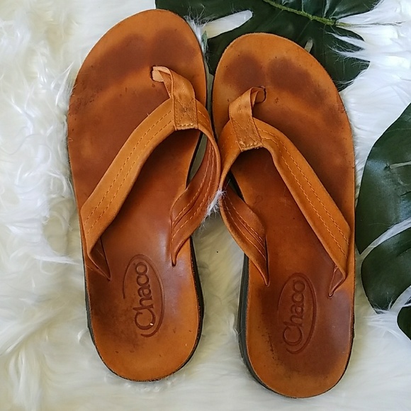 Chaco Leather Sandals W8 Vibram Soles 